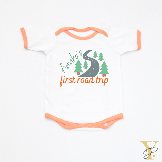 Personalised My First Road Trip Bodysuit - Tinycubs - 