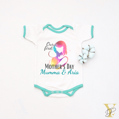Personalised Our First Mother's Day Bodysuit - Tinycubs - 