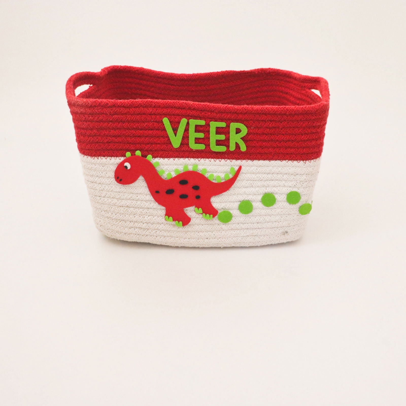 Personalised Return Gift Collection - Dino Friend (Storage Basket & Wall Frame) - Tinycubs - 