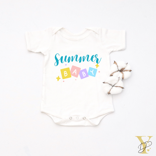 Personalised Summer Baby Bodysuit - Tinycubs - 