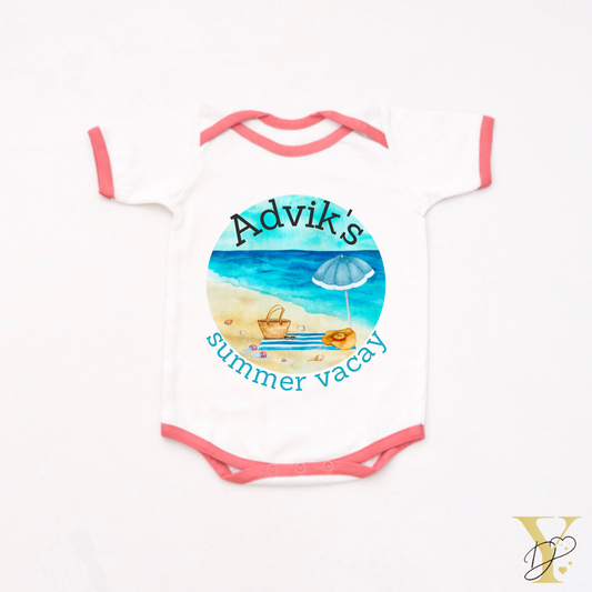 Personalised Summer Vacay Bodysuit - Tinycubs - 