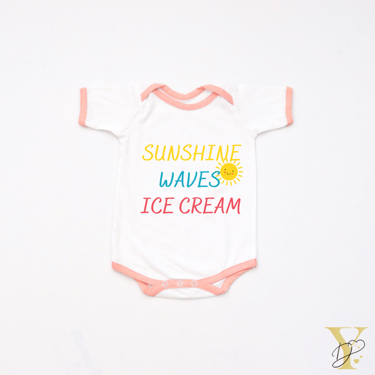 Personalised Sunshine, Waves Bodysuit - Tinycubs - 