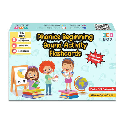 Phonics beginning sound activity Flashcards- Pack of 24 - Tinycubs - 