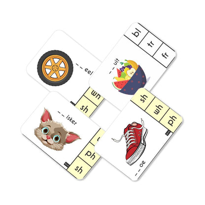 Phonics blends and diagraphs activity Flashcards- Pack of 32 - Tinycubs - 