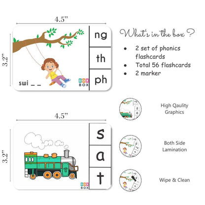 Phonics combo flashcards - Tinycubs - 