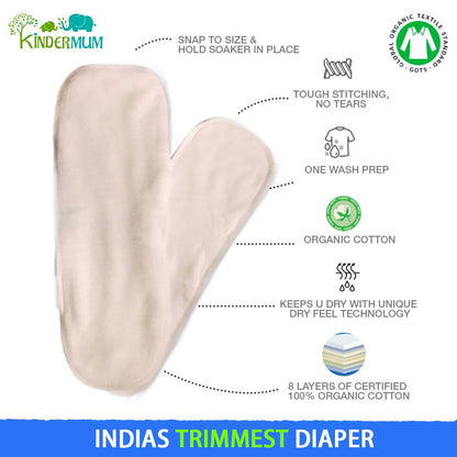 Polka Hues – Nano AIO with 2 organic cotton inserts - Tinycubs - 