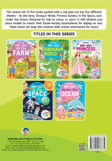 Pop-Out At the Farm- With 3D Models Colouring Stickers - Tinycubs - 