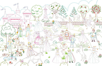 Pop-Out Princess Garden- With 3D Models Colouring Stickers - Tinycubs - 