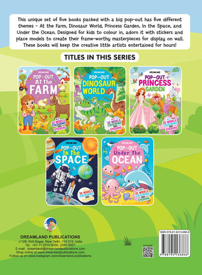 Pop-Out Princess Garden- With 3D Models Colouring Stickers - Tinycubs - 