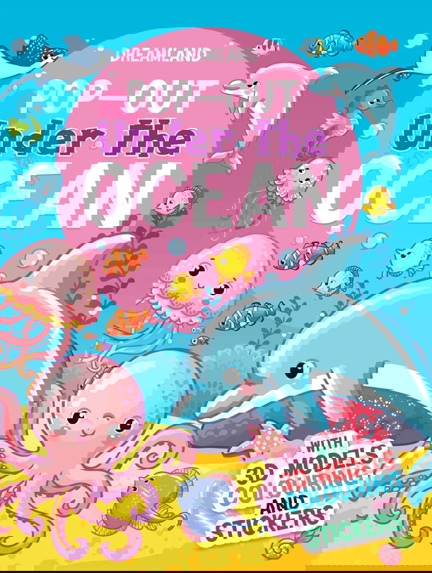 Pop-Out under the Ocean- With 3D Models Colouring and Stickers - Tinycubs - 