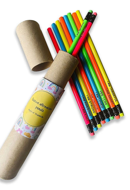 Positive affirmations pencils- Pack of 10 - Tinycubs - 