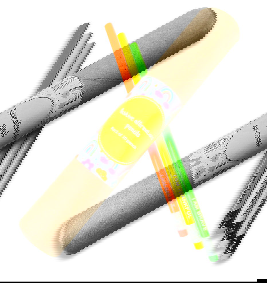 Positive affirmations pencils- Pack of 10 - Tinycubs - 