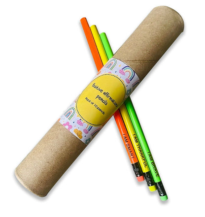 Positive affirmations pencils- Pack of 10 - Tinycubs - 