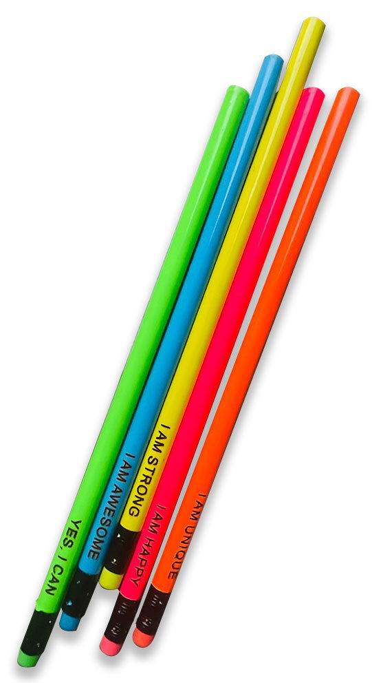Positive affirmations pencils- Pack of 10 - Tinycubs - 