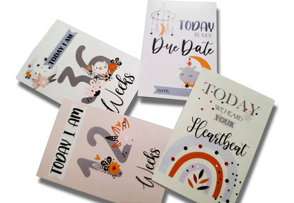 Pregnancy Milestones Flashcards- Pack of 24 - Tinycubs - 