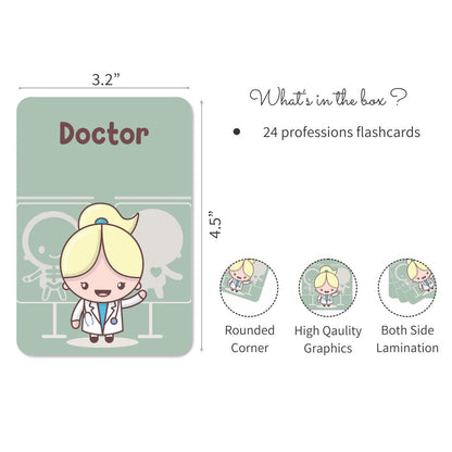 Profession Flashcards- Pack of 24 - Tinycubs - 
