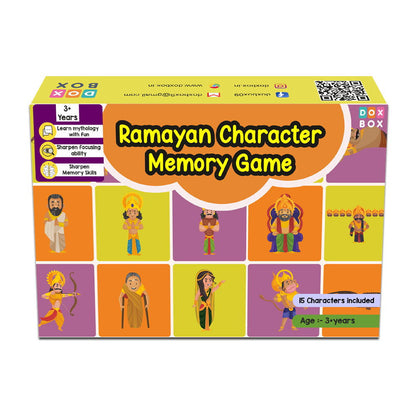 Ramayan Character Memory Card Game Flashcards -Pack of 30( Includes 15 Character) - Tinycubs - 