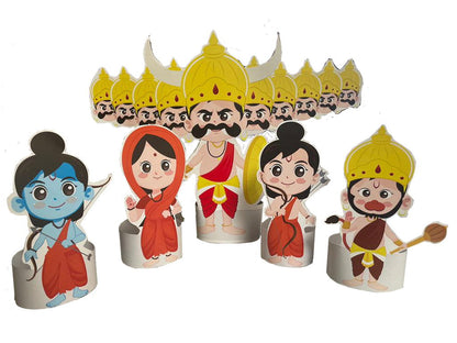 Ramayan paper puppet making activity - Tinycubs - 