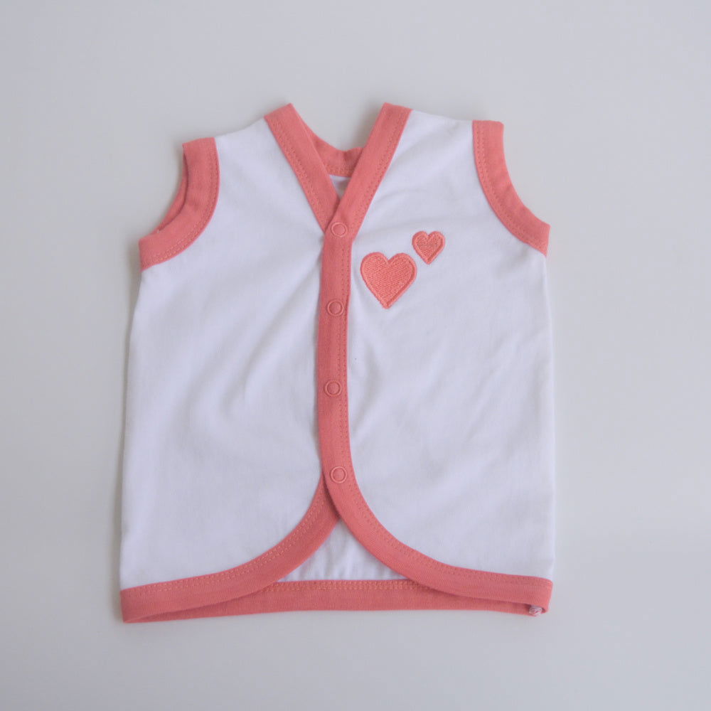 Red Hearts - Doodle Baby Vests (Set of 2) - Tinycubs - 