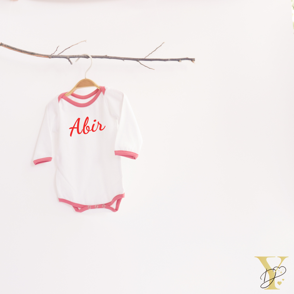 Red Love Bodysuits (full sleeves)- Set of 2 - Tinycubs - 