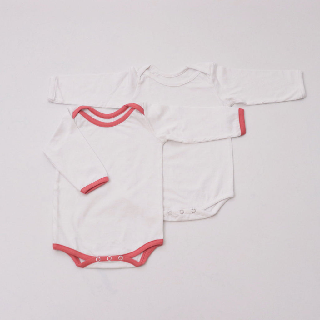 Red Love Bodysuits (full sleeves)- Set of 2 - Tinycubs - 