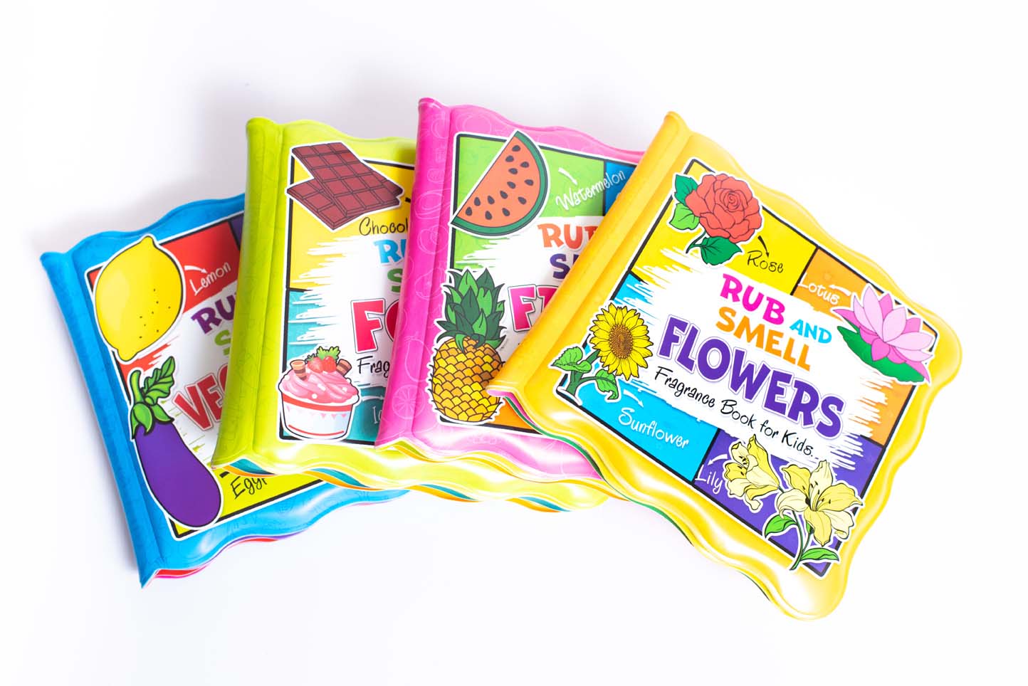Rub and Smell  Flowers  (Fragrance Book for Kids) - Tinycubs - 