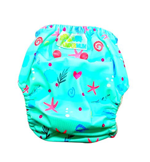 SeaShore- Nano Pro AIO Cloth Diaper (with 2 organic inserts and power booster) - Tinycubs - 
