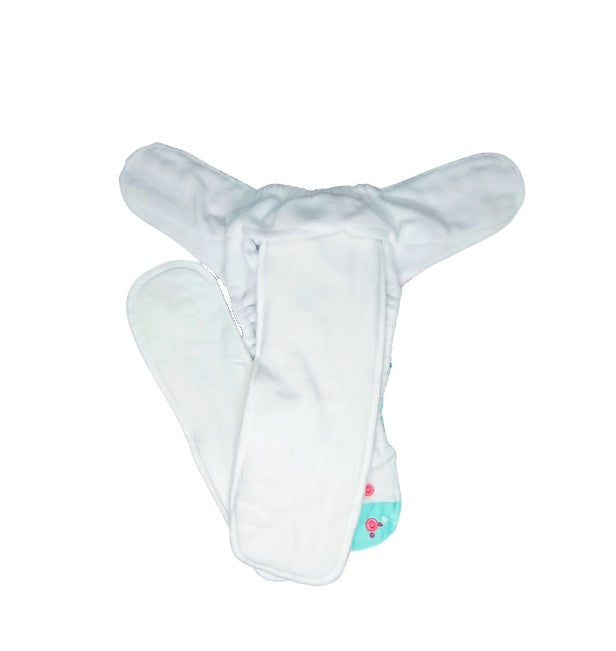 SeaShore- Nano Pro AIO Cloth Diaper (with 2 organic inserts and power booster) - Tinycubs - 
