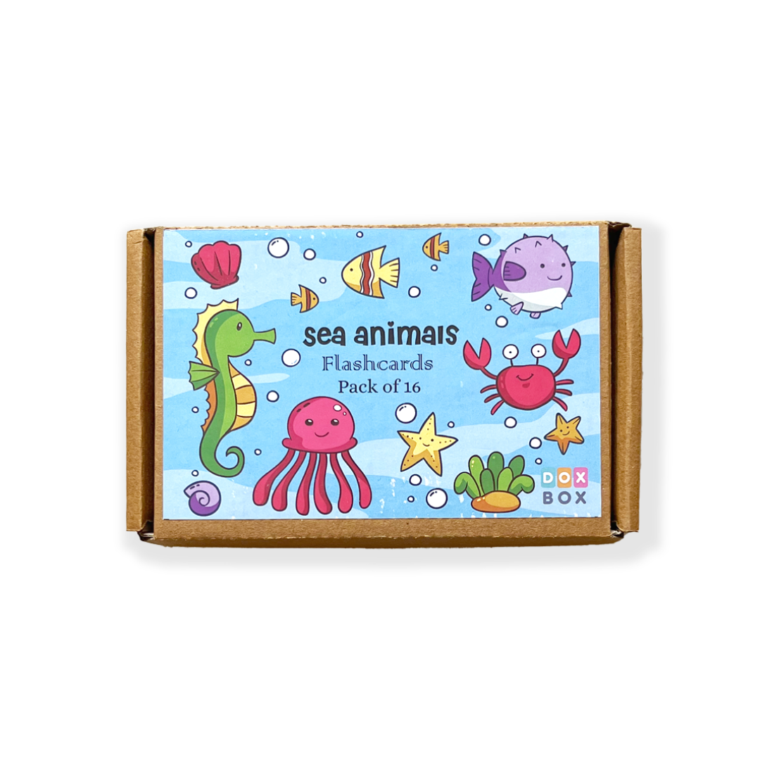 Sea animals flashcards - Tinycubs - 