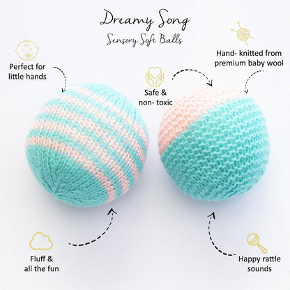 Sensory Soft Balls & Diwali Bodysuit Gift Set - Tinycubs - 
