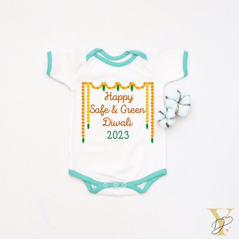 Shapes Flash Cards & Diwali Bodysuit Gift Set - Tinycubs - 