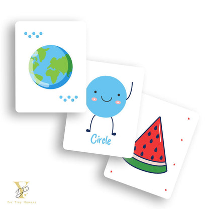 Shapes Flash Cards & Diwali Bodysuit Gift Set - Tinycubs - 