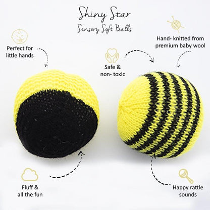 Shiny Star Sensory Soft Balls - Tinycubs - 