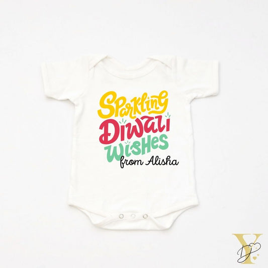 Sparkling Diwali Personalised Bodysuit - Tinycubs - 