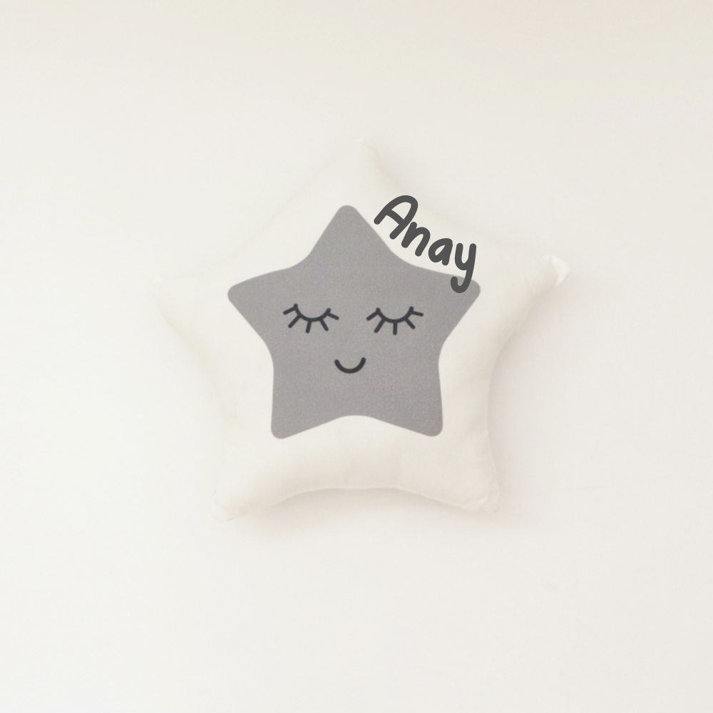 Star (Grey) - Shape Cushion - Tinycubs - 