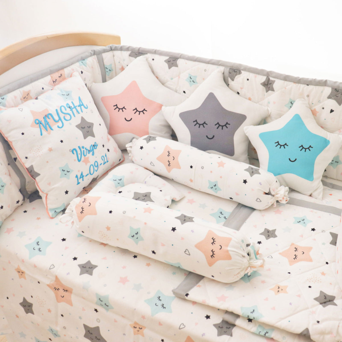 Star (Grey) - Shape Cushion - Tinycubs - 