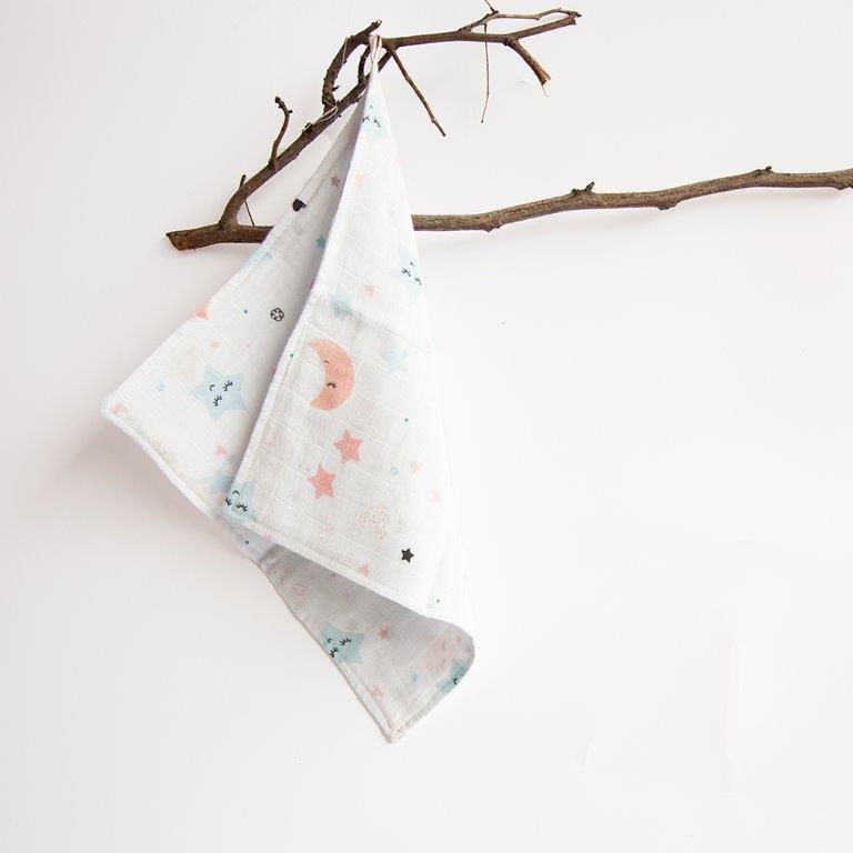 Stars & Sky- Organic Muslin Wipes (Set Of 6) - Tinycubs - 