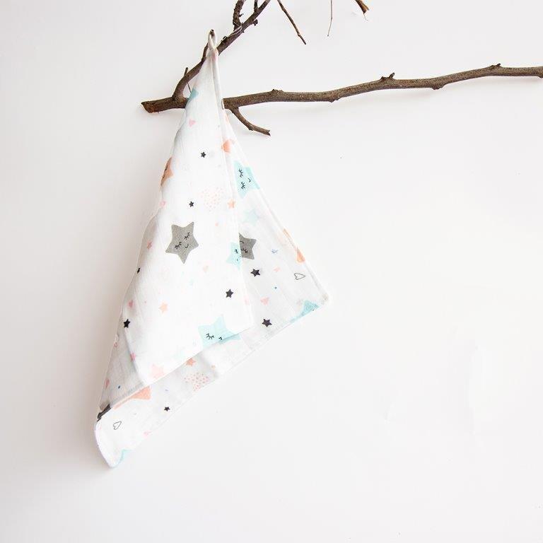 Stars & Sky- Organic Muslin Wipes (Set Of 6) - Tinycubs - 