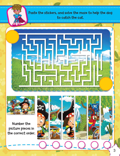 Sticker Activity Book - Boys - Tinycubs - 