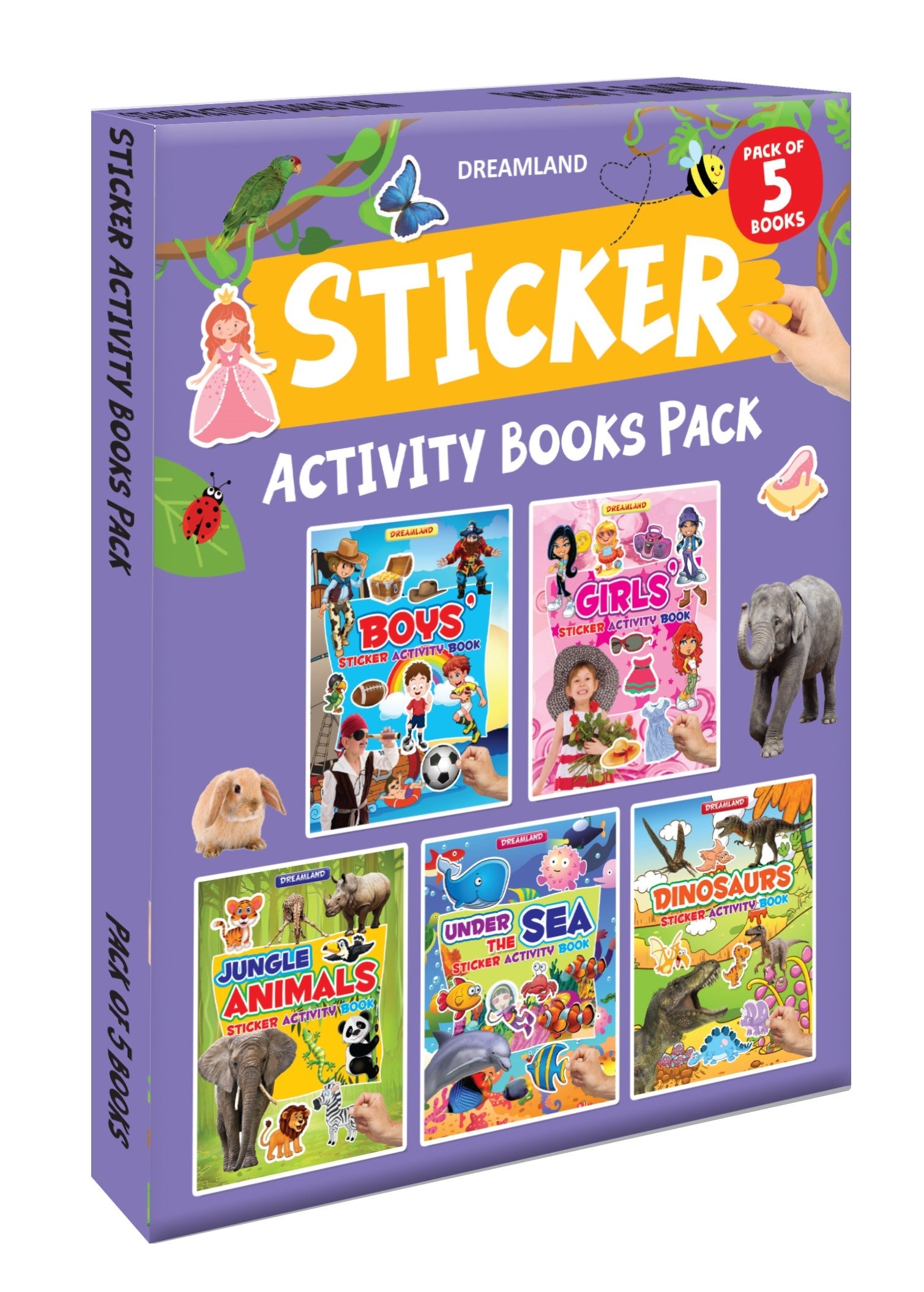 Sticker Activity Book - Pack (5 Titles) - Tinycubs - 