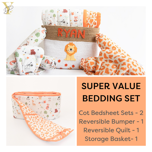 Super Value Bedding Set - Baby Animals & Wild & Free (Set of 11) - Tinycubs - 