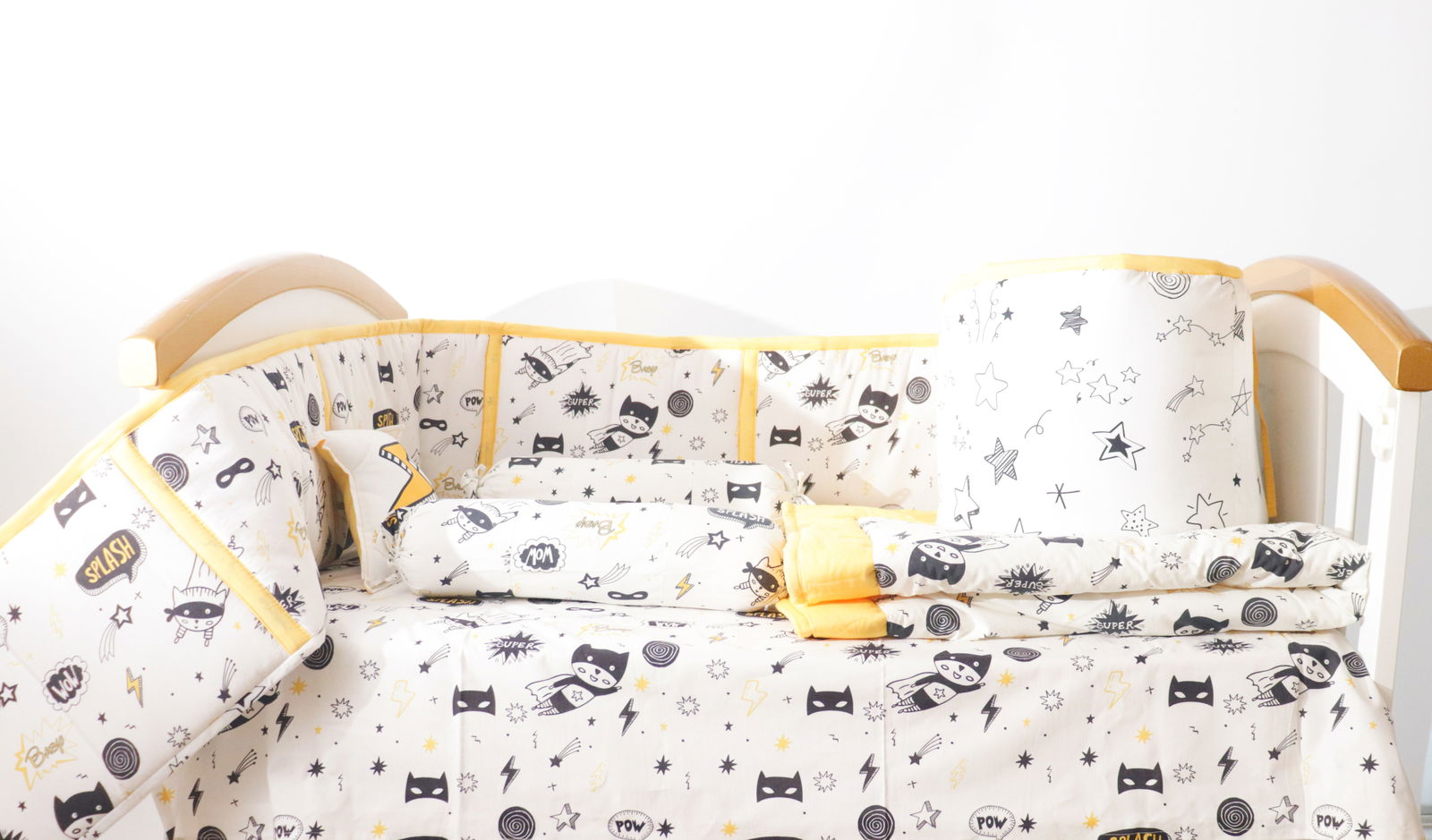 Superbaby - Quilted Cot Bumper - Tinycubs - 