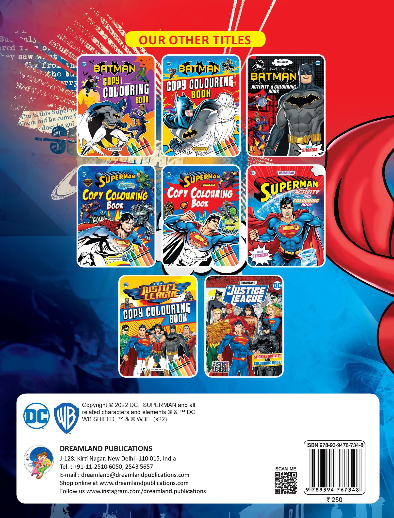 Superman Activity and Colouring  Book - Tinycubs - 