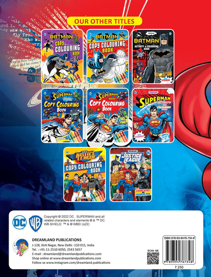 Superman Activity and Colouring  Book - Tinycubs - 
