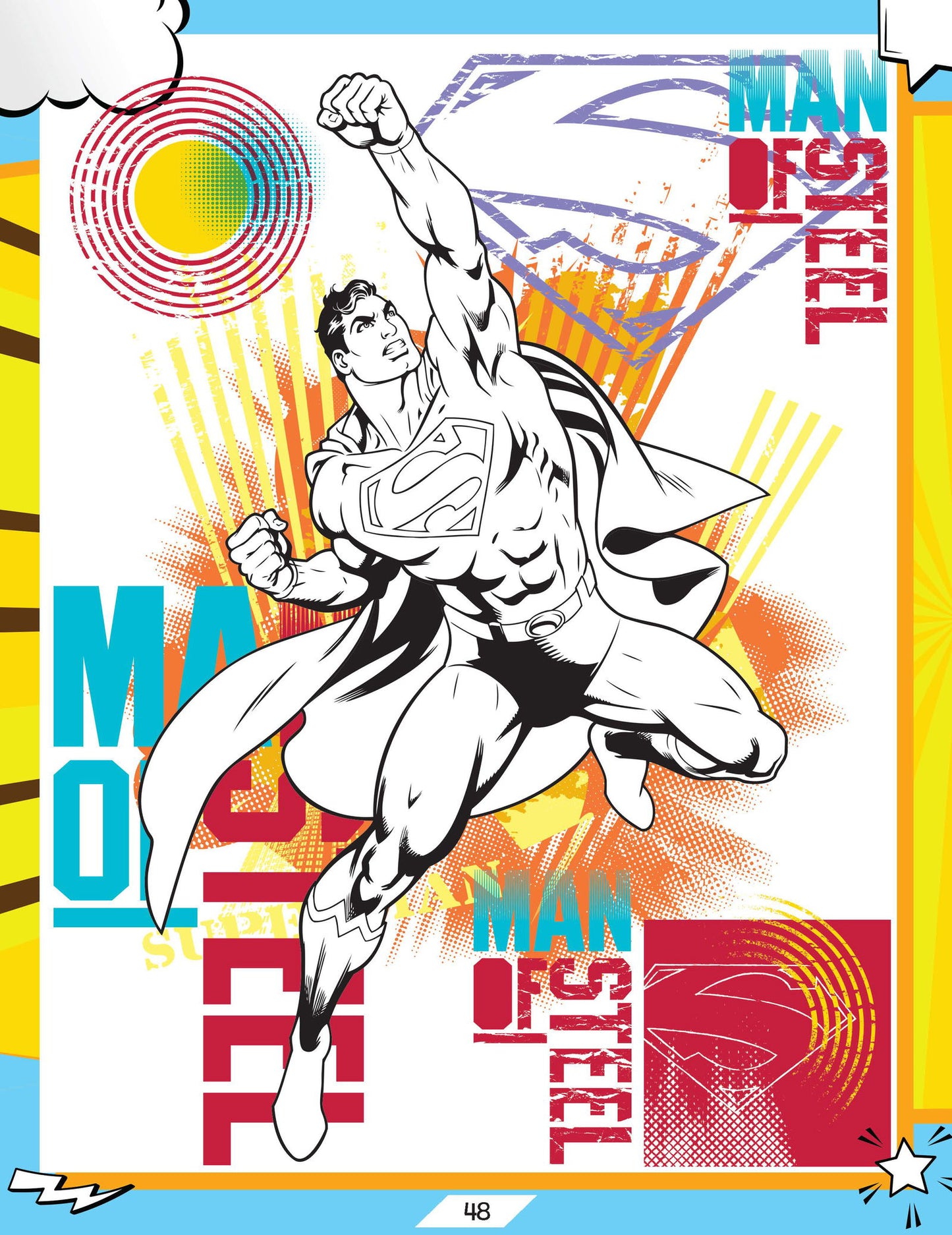 Superman Activity and Colouring  Book - Tinycubs - 