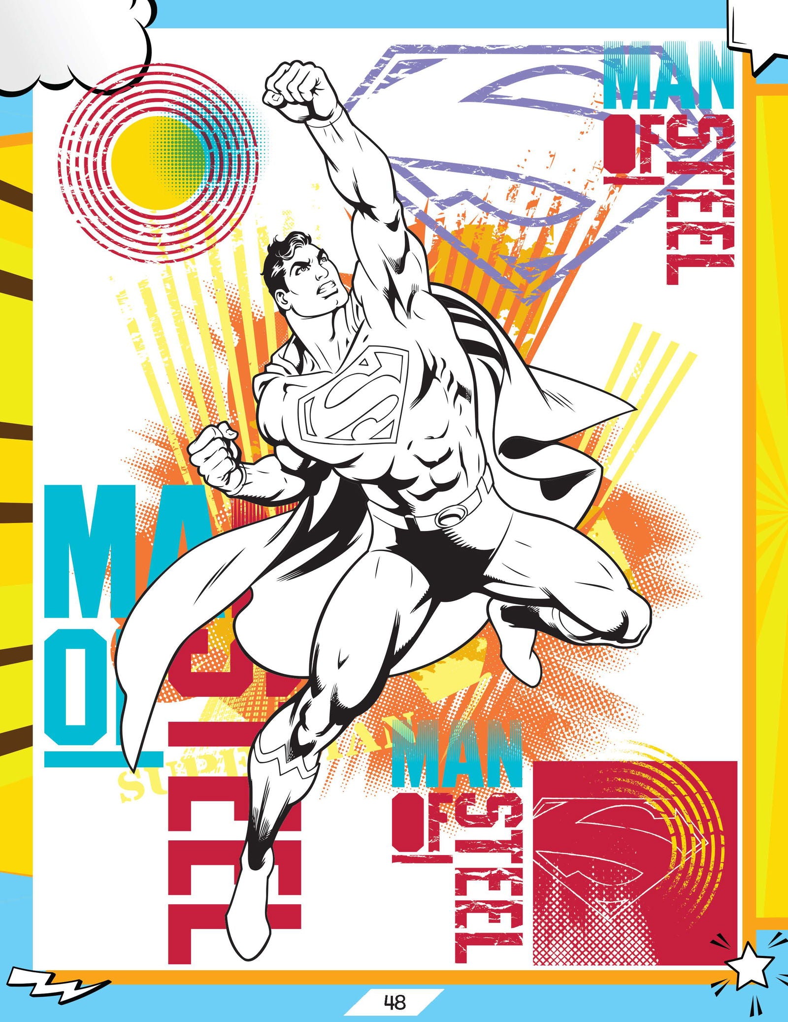 Superman Activity and Colouring  Book - Tinycubs - 