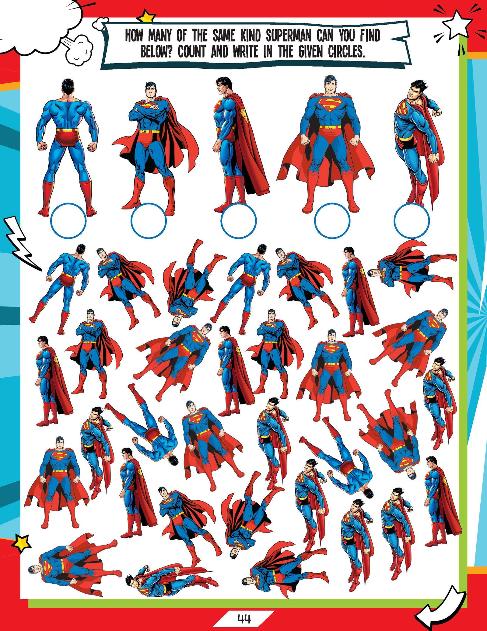 Superman Activity and Colouring  Book - Tinycubs - 