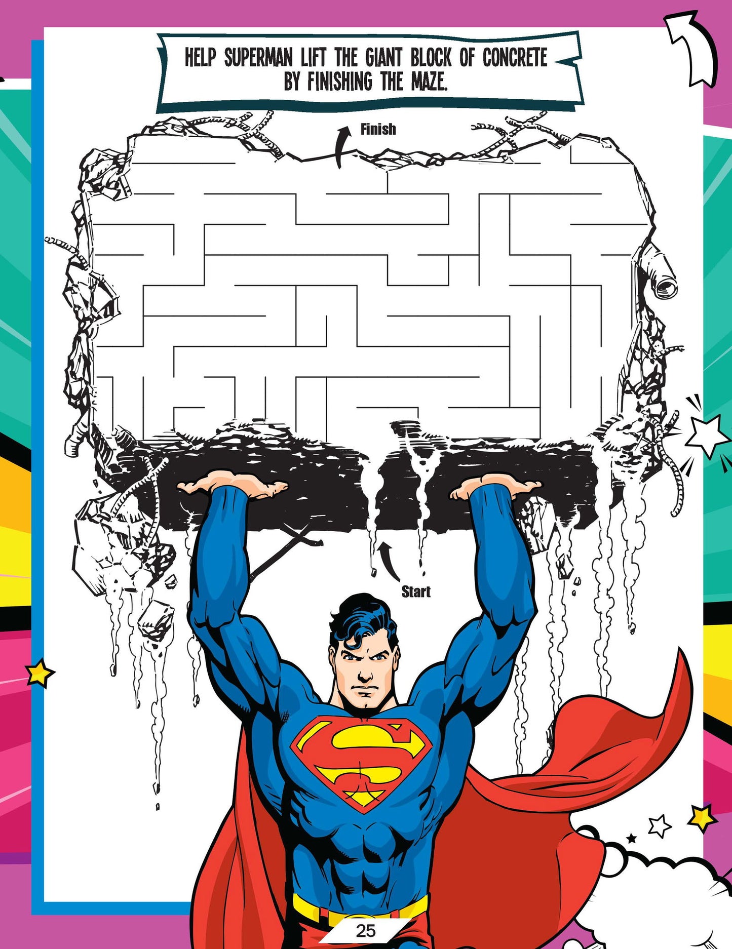 Superman Activity and Colouring  Book - Tinycubs - 