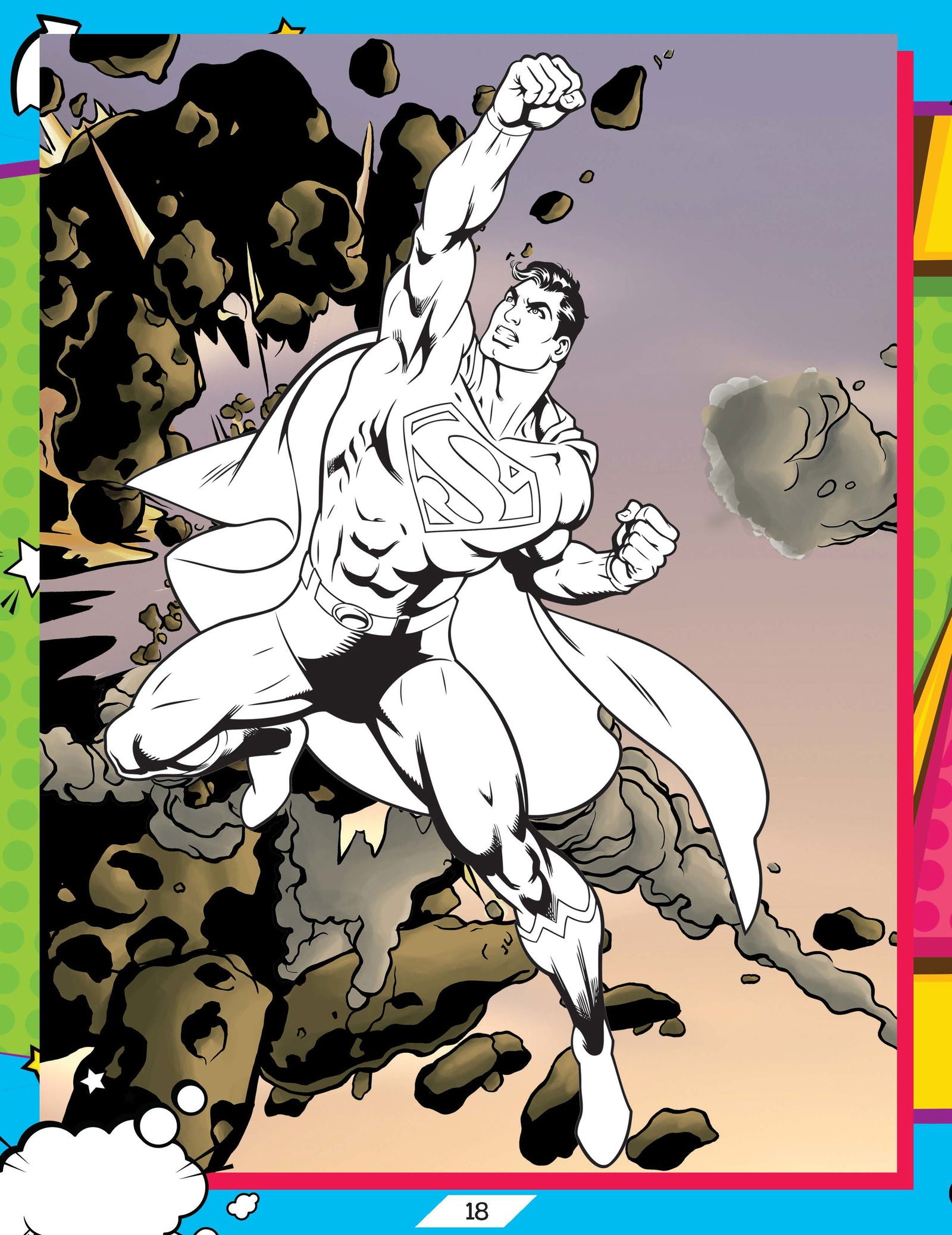 Superman Activity and Colouring  Book - Tinycubs - 