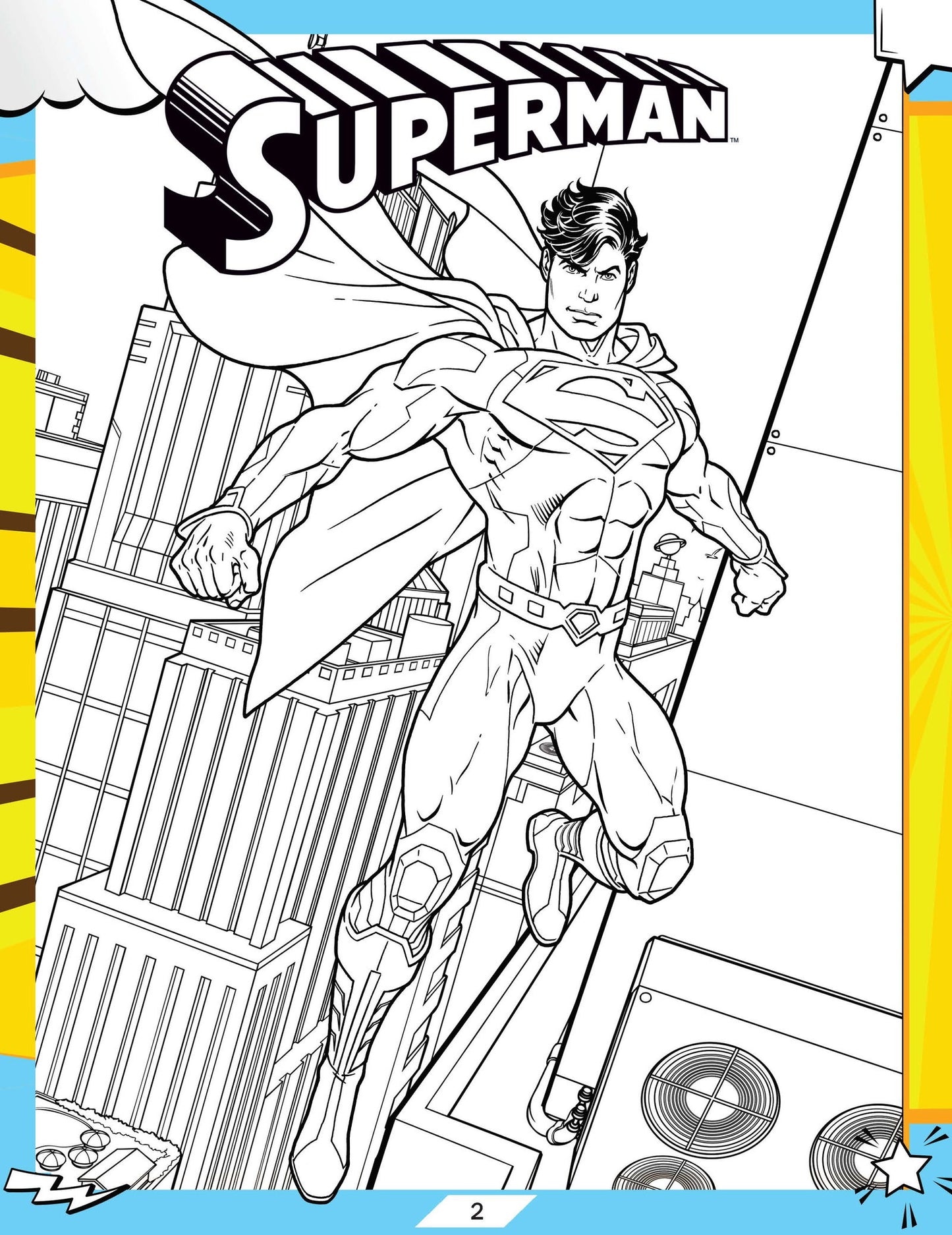 Superman Activity and Colouring  Book - Tinycubs - 